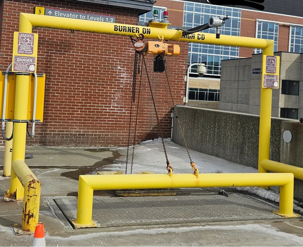 Heat Mat snow melting cable system installed beneath external surfaces